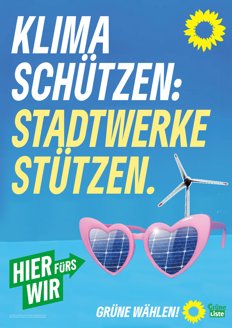 Wahlplakat Energie